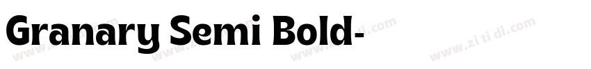 Granary Semi Bold字体转换